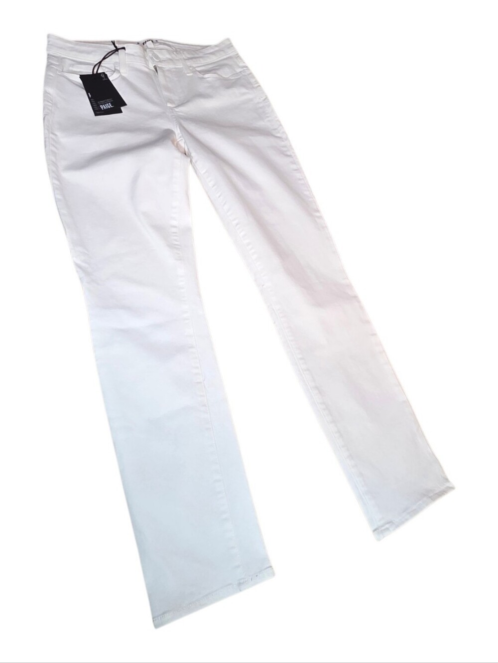 Paige Jeans Skyline Ankle Peg Cotton Pants NWT Crisp White Womens Size 29